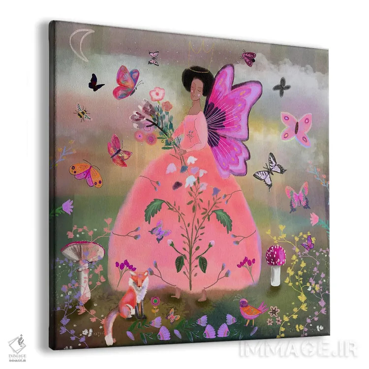 تابلو پیراهن صورتی اثر کلر وستوود - نمای پرسپکتیو محصول