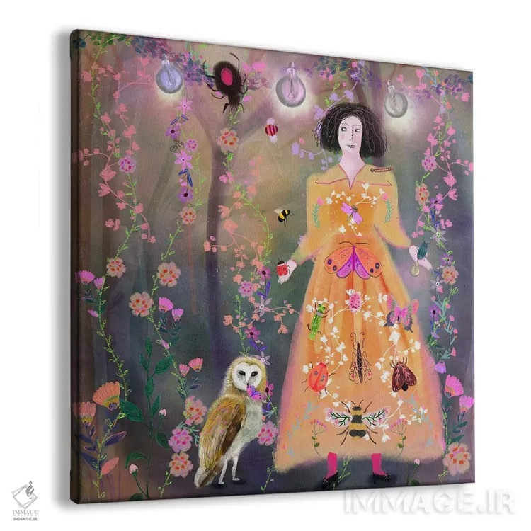 تابلو پیراهن نارنجی اثر کلر وستوود - نمای پرسپکتیو محصول