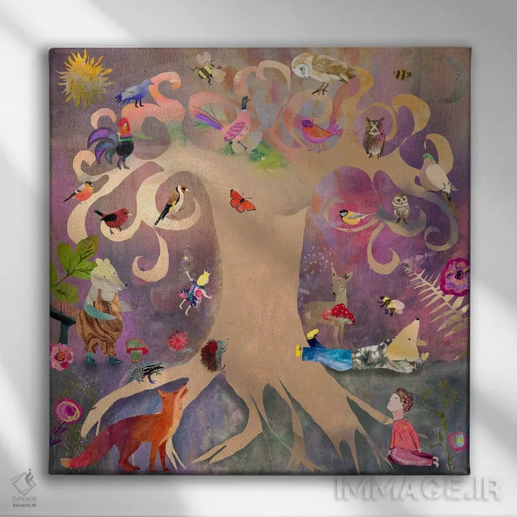 تابلو درخت ویژه اثر کلر وستوود - نمای روبهرو روی دیوار