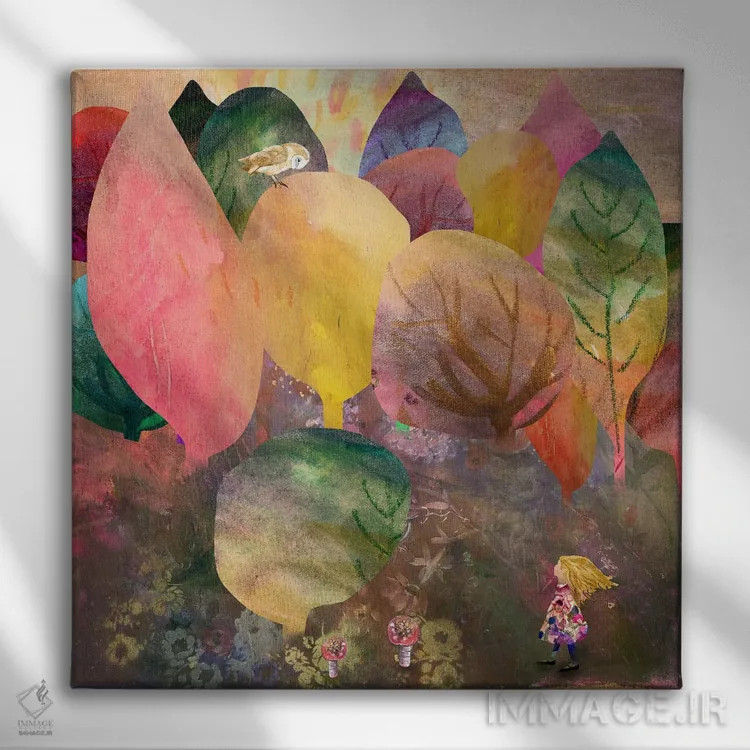 تابلو پاییز اثر کلر وستوود - نمای روبهرو روی دیوار