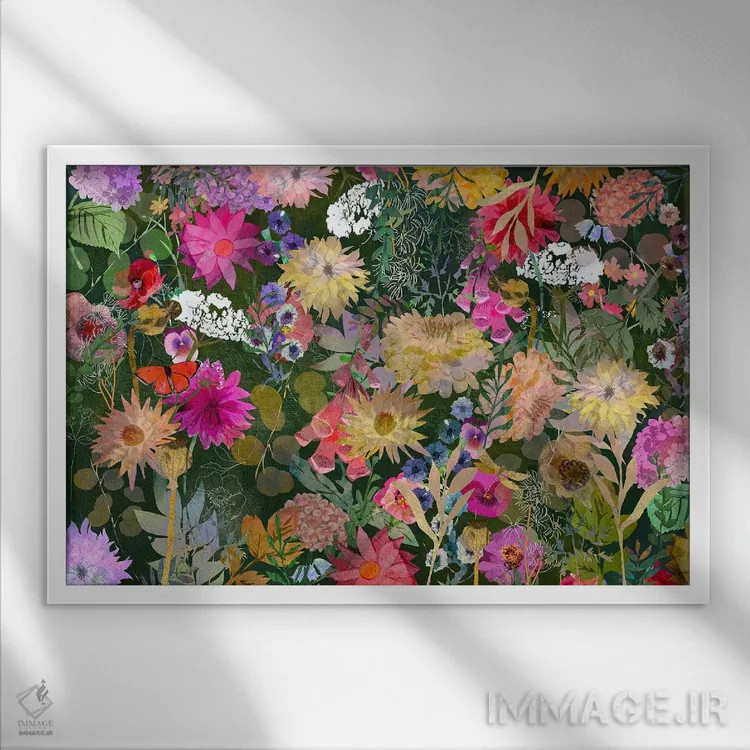 تابلو شکوفایی اثر کلر وستوود - نمای قابدار سفید