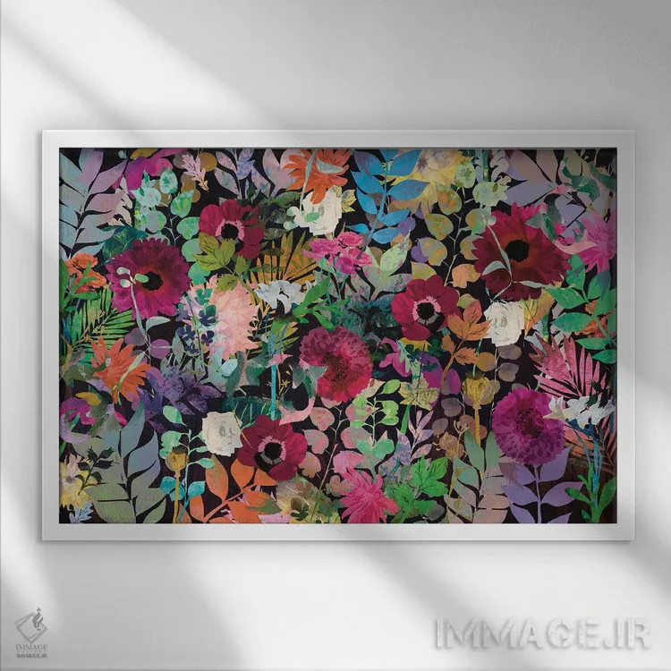 تابلو شقایق دریایی (گل دریایی) اثر کلر وستوود - نمای قابدار سفید