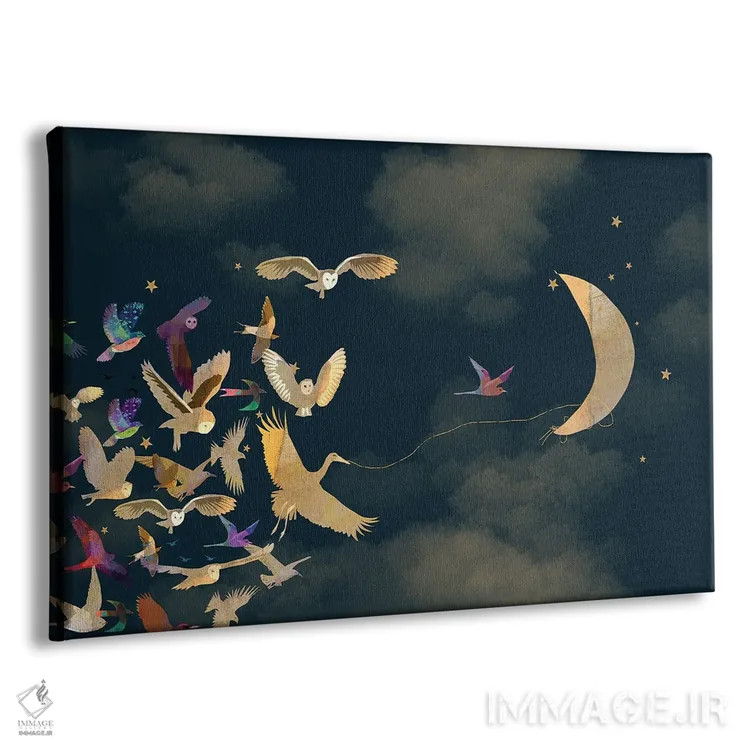 تابلو ماه شب اثر کلر وستوود - نمای پرسپکتیو محصول