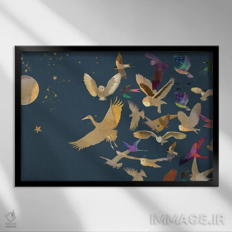 تابلو دنبال کن اثر کلر وستوود - نمای قابدار مشکی