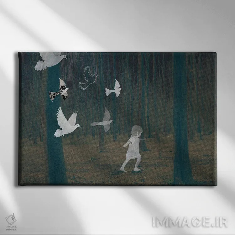 تابلو جستجو اثر کلر وستوود - نمای روبهرو روی دیوار