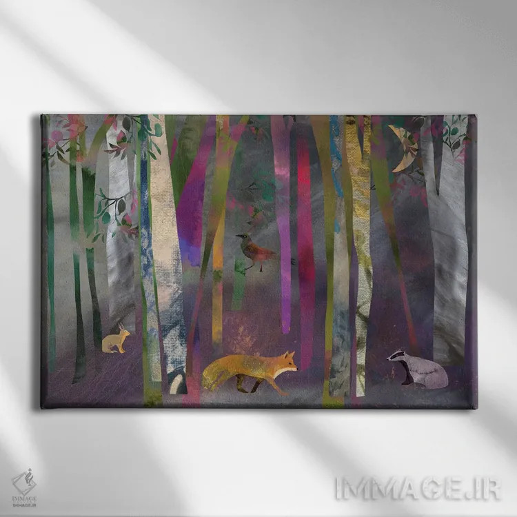 تابلو جنگل اثر کلر وستوود - نمای روبهرو روی دیوار