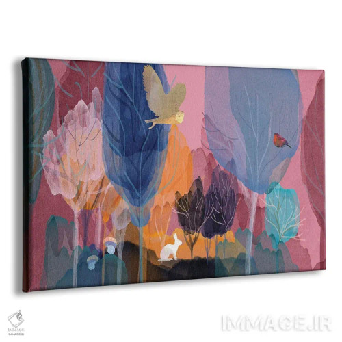 تابلو خرگوش سفید اثر کلر وستوود - نمای پرسپکتیو محصول