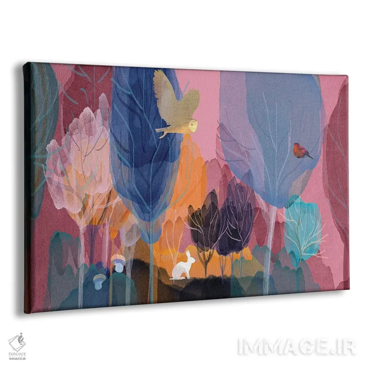 تابلو خرگوش سفید اثر کلر وستوود - نمای پرسپکتیو محصول