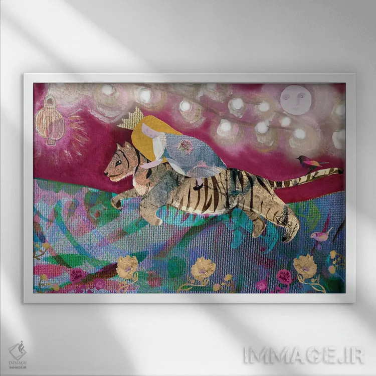 تابلو سال نو اثر کلر وستوود - نمای قابدار سفید