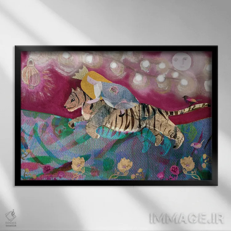 تابلو سال نو اثر کلر وستوود - نمای قابدار مشکی