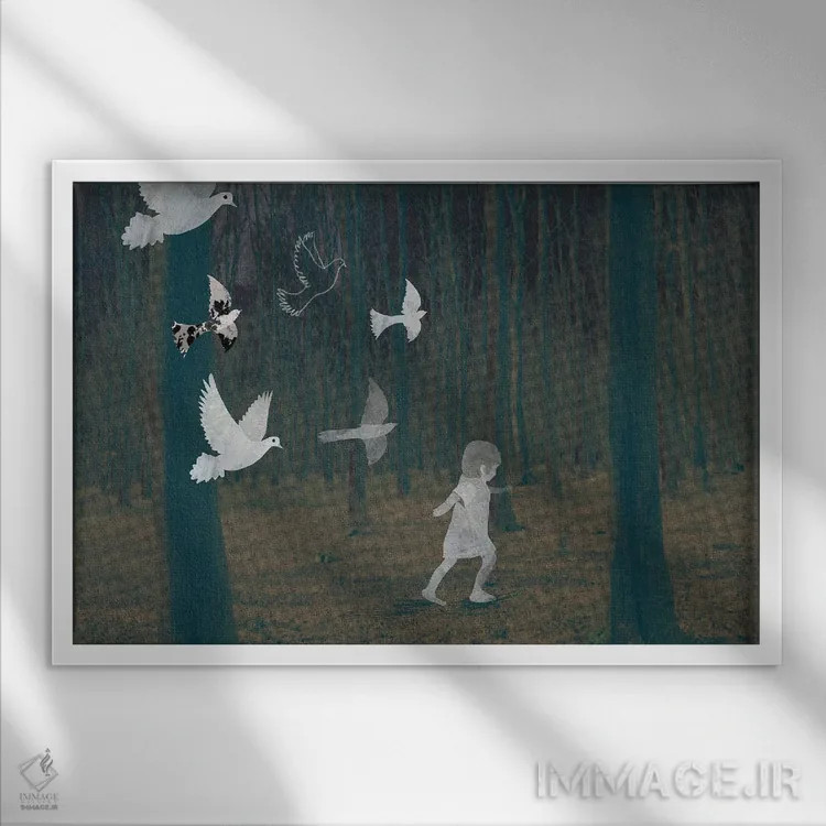 تابلو جستجو اثر کلر وستوود - نمای قابدار سفید