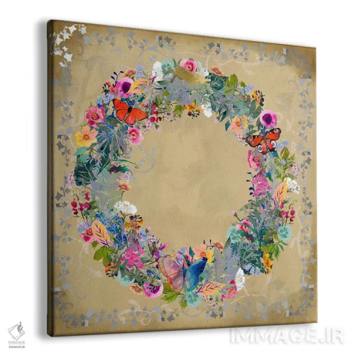 تابلو دایرهٔ گلها اثر کلر وستوود - نمای پرسپکتیو محصول