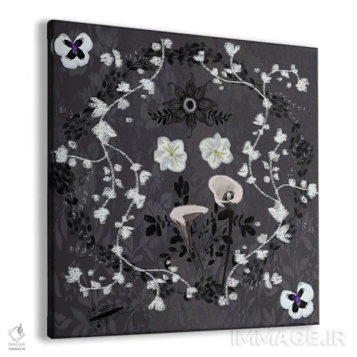 تابلو سیاه و سفید اثر کلر وستوود - نمای پرسپکتیو محصول