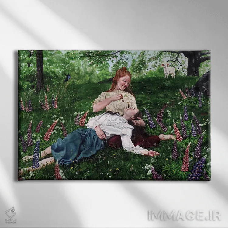 تابلو رویاسازی اثر کریستینا ریجوی - نمای روبهرو روی دیوار