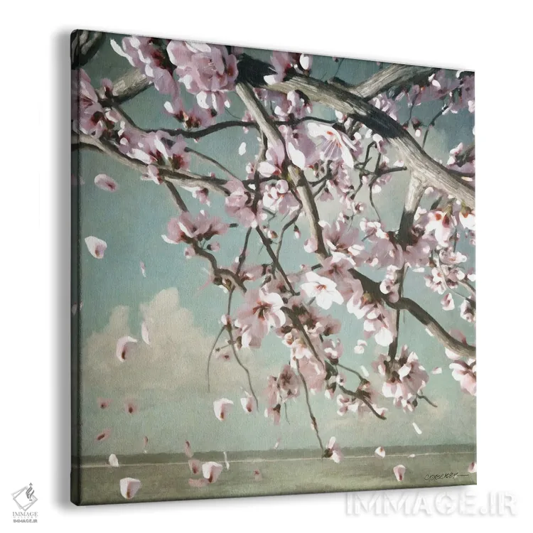 تابلو شکوفههای گیلاس اثر سینتیا دکر - نمای پرسپکتیو محصول