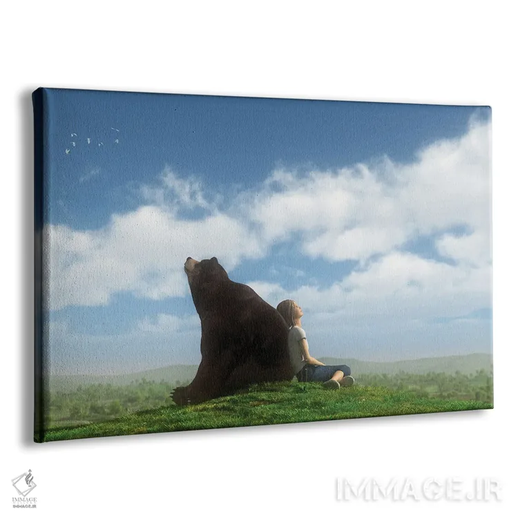 تابلو تماشاگران ابرها اثر سینتیا دکر - نمای پرسپکتیو محصول