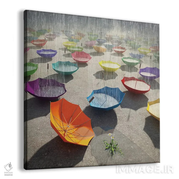 تابلو بارش شدید اثر سینتیا دکر - نمای پرسپکتیو محصول