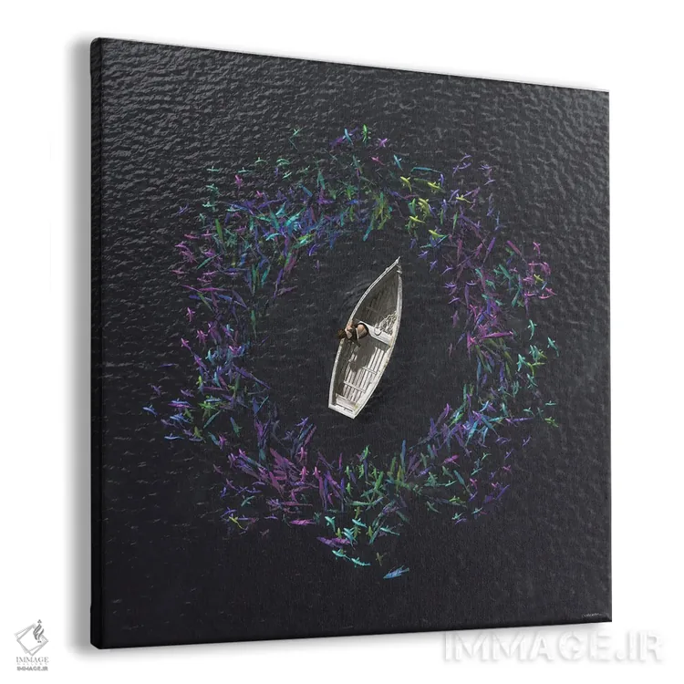 تابلو مد و جزر اثر سینتیا دکر - نمای پرسپکتیو محصول