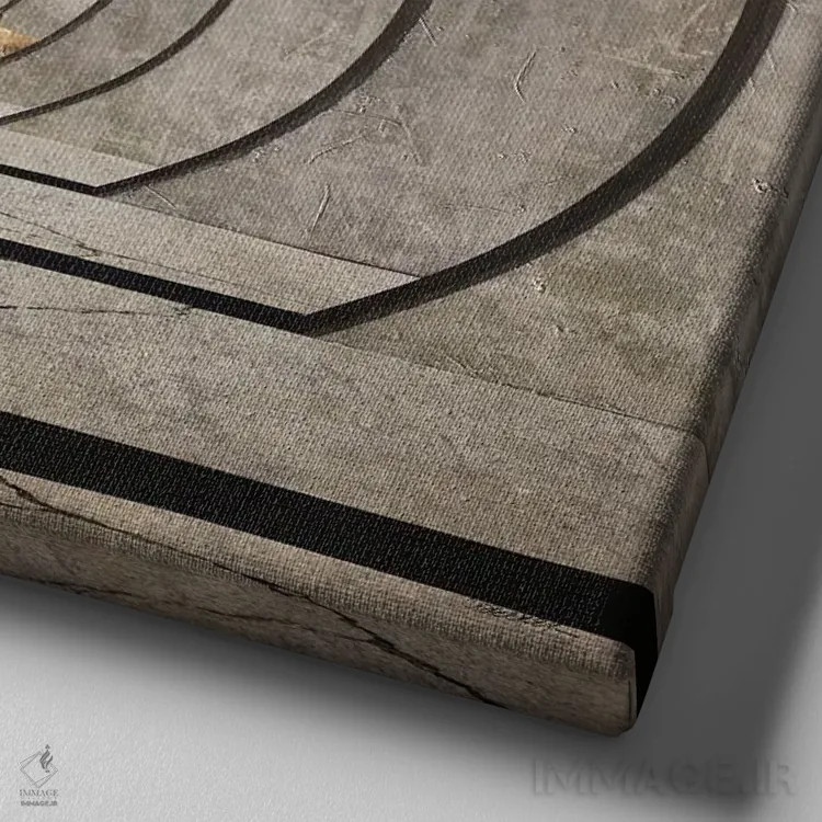 تابلو قایمموشک اثر سینتیا دکر - نمای نزدیک بافت بوم