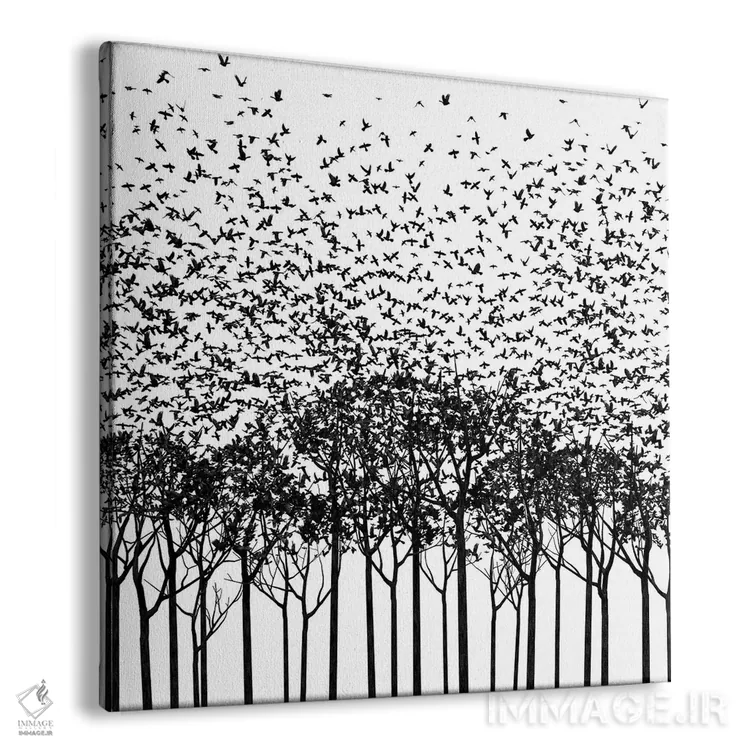 تابلو آکی تکرنگ اثر سینتیا دکر - نمای پرسپکتیو محصول