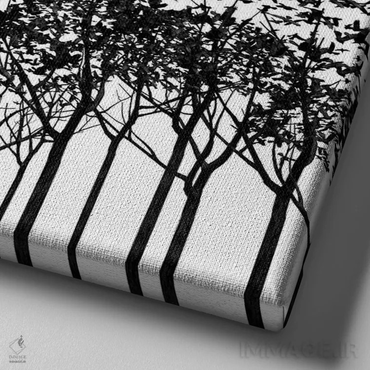 تابلو آکی تکرنگ اثر سینتیا دکر - نمای نزدیک بافت بوم