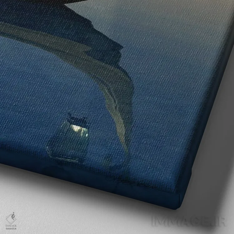 تابلو خودشیفتگی اثر سینتیا دکر - نمای نزدیک بافت بوم