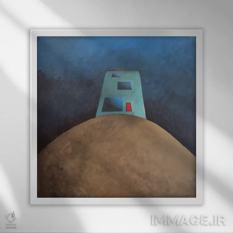 تابلو نه این خانه اثر سینتیا دکر - نمای قابدار سفید