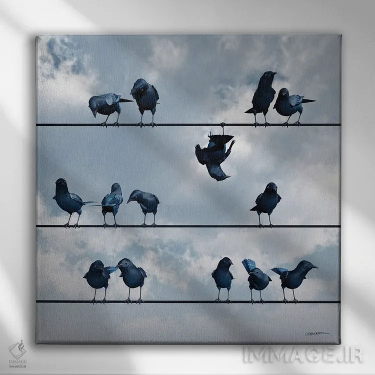 تابلو خودنمایی اثر سینتیا دکر - نمای روبهرو روی دیوار