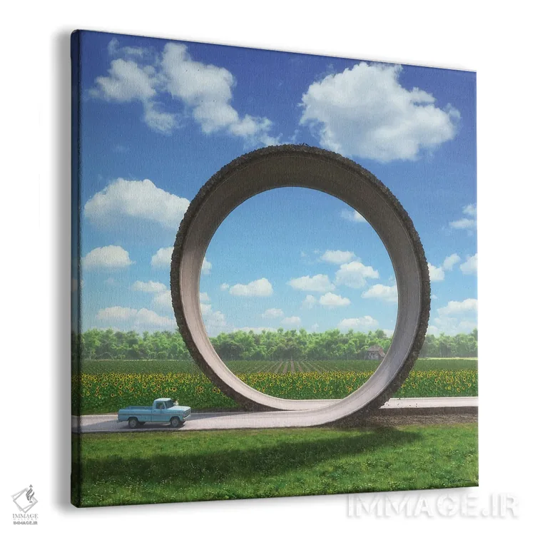 تابلو حیرتزده شدن اثر سینتیا دکر - نمای پرسپکتیو محصول