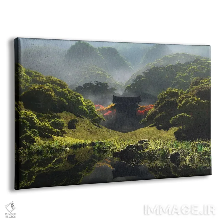 تابلو معبد پاییز ابدی اثر سینتیا دکر - نمای پرسپکتیو محصول