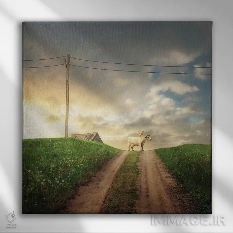 تابلو ادیسه اثر سینتیا دکر - نمای روبهرو روی دیوار