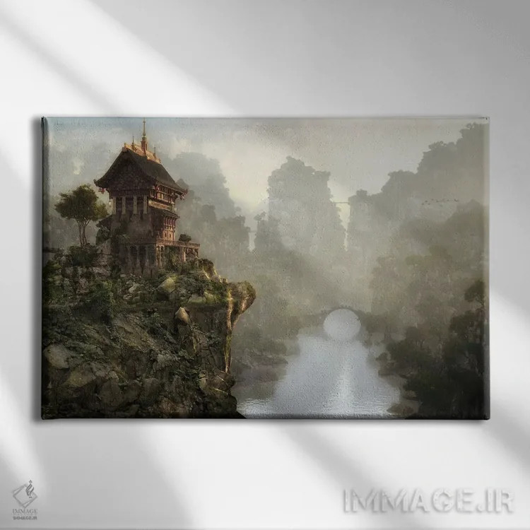 تابلو هزار پل اثر سینتیا دکر - نمای روبهرو روی دیوار