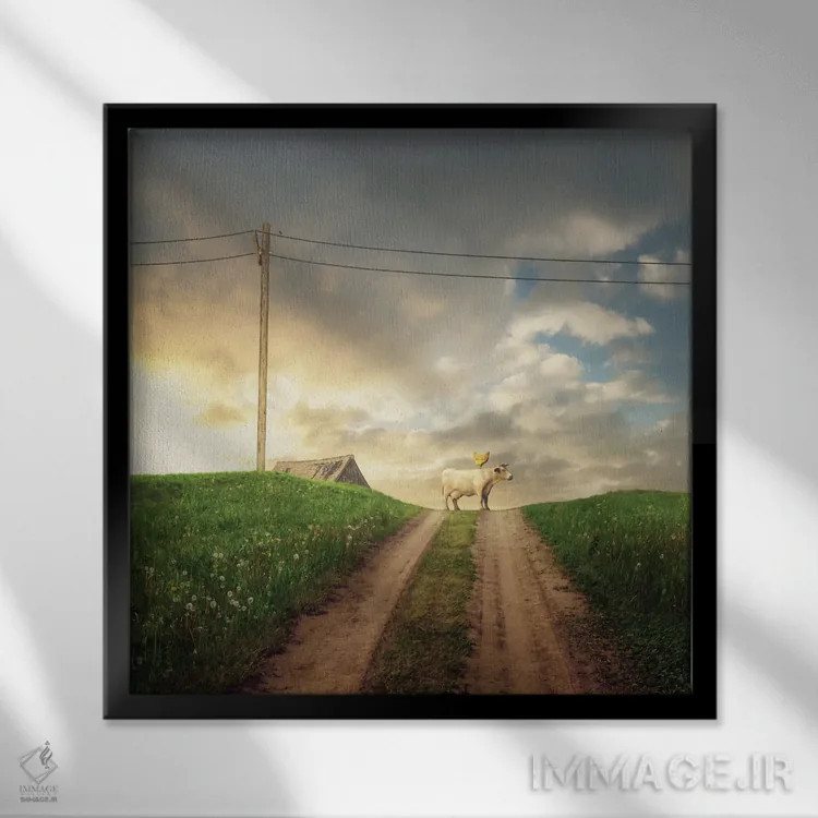 تابلو ادیسه اثر سینتیا دکر - نمای قابدار مشکی