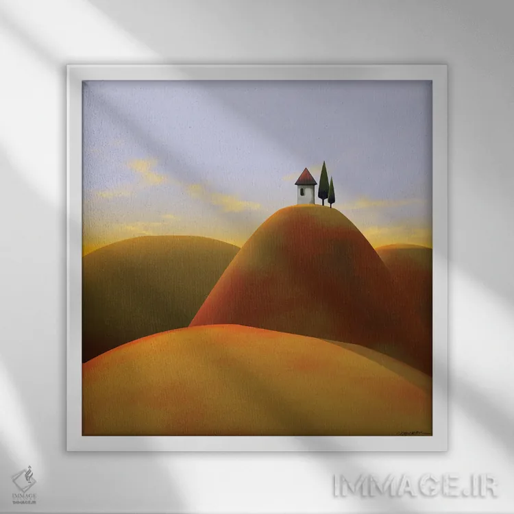 تابلو توسکانا دو اثر سینتیا دکر - نمای قابدار سفید