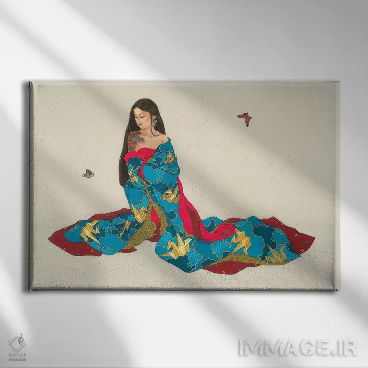 تابلو رازآلودگی اژدها اثر کارولین آر یانگ - نمای روبهرو روی دیوار