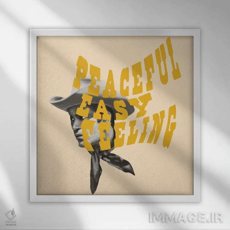 تابلو احساس آرام و آسوده اثر کروموآی - نمای قابدار سفید