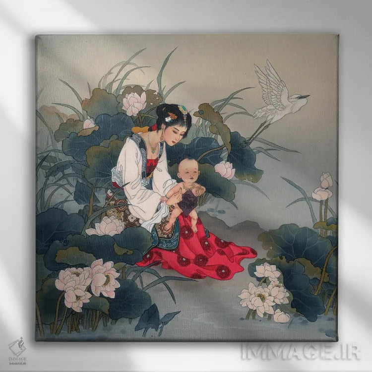 تابلو چشمهای پدرش اثر کارولین آر یانگ - نمای روبهرو روی دیوار