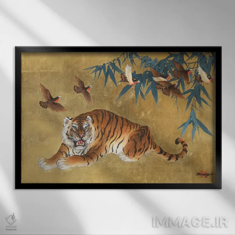 تابلو پرواز اثر کارولین آر یانگ - نمای قابدار مشکی