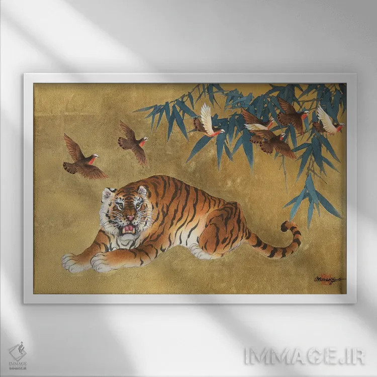 تابلو پرواز اثر کارولین آر یانگ - نمای قابدار سفید