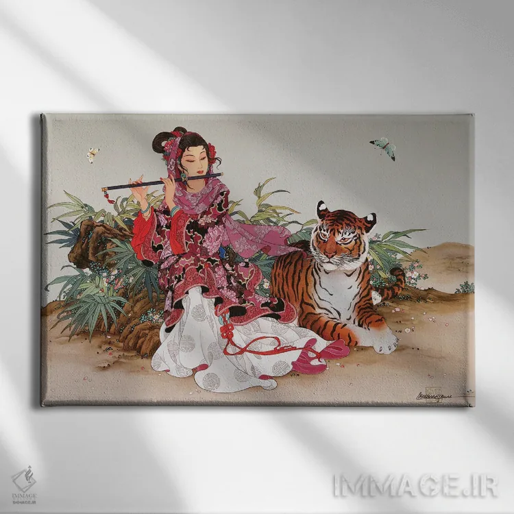 تابلو آواز جاودان اثر کارولین آر یانگ - نمای روبهرو روی دیوار