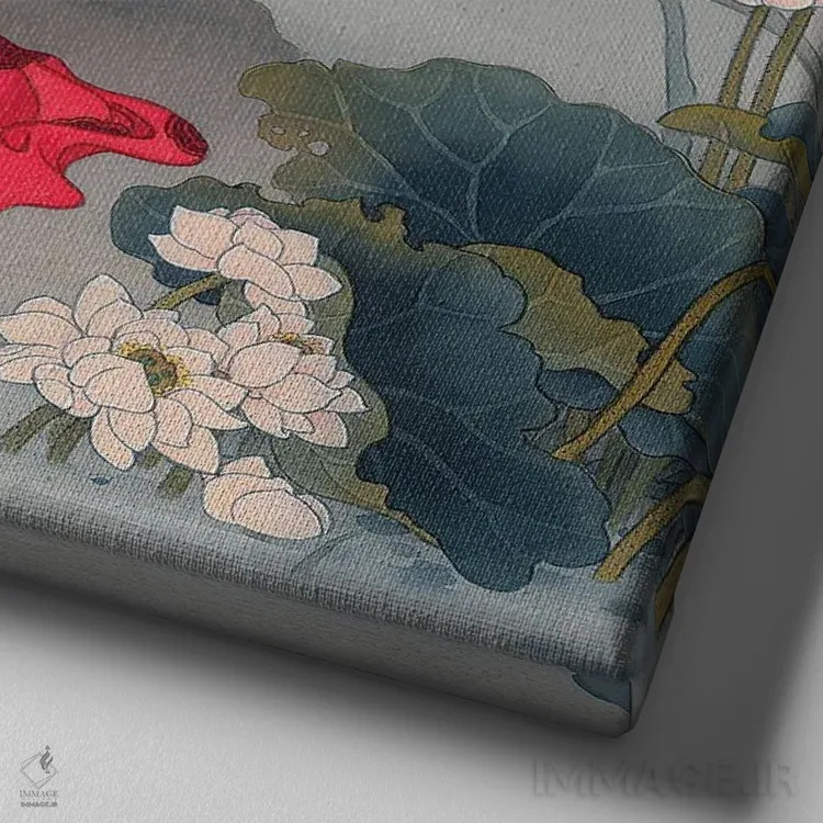 تابلو چشمهای پدرش اثر کارولین آر یانگ - نمای نزدیک بافت بوم