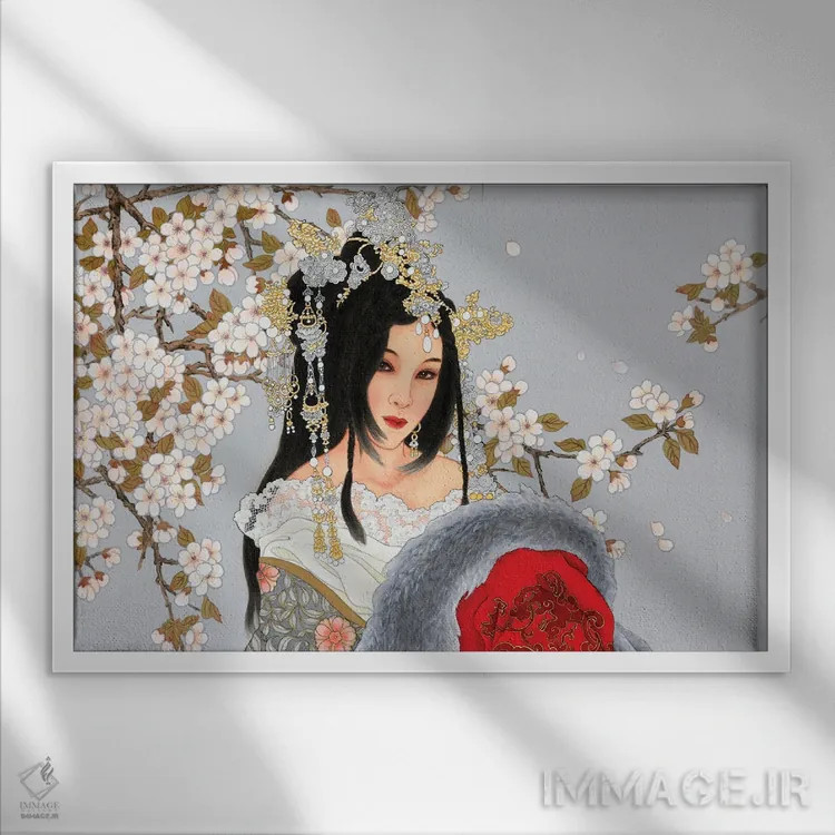 تابلو جاذبه اثر کارولین آر یانگ - نمای قابدار سفید