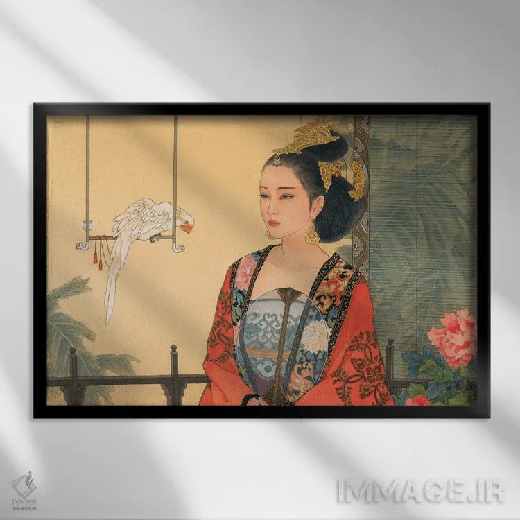 تابلو زیبایی از دور اثر کارولین آر یانگ - نمای قابدار مشکی