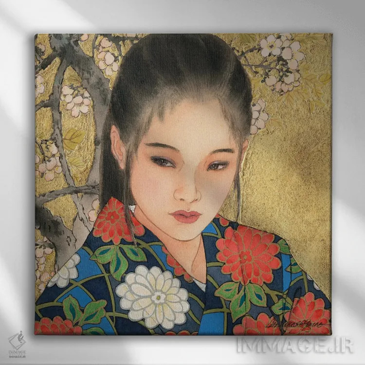 تابلو نوریکو (نام ژاپنی) اثر کارولین آر یانگ - نمای روبهرو روی دیوار