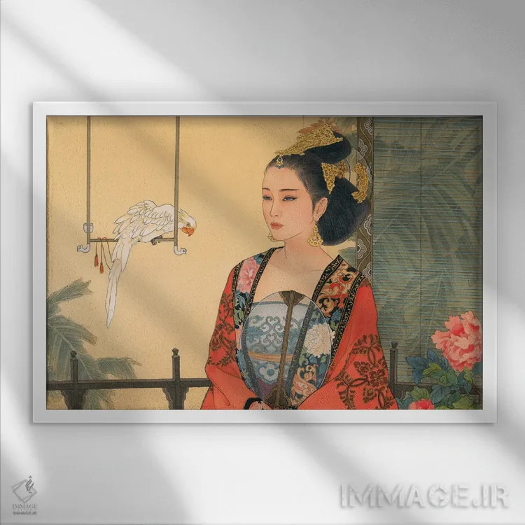 تابلو زیبایی از دور اثر کارولین آر یانگ - نمای قابدار سفید