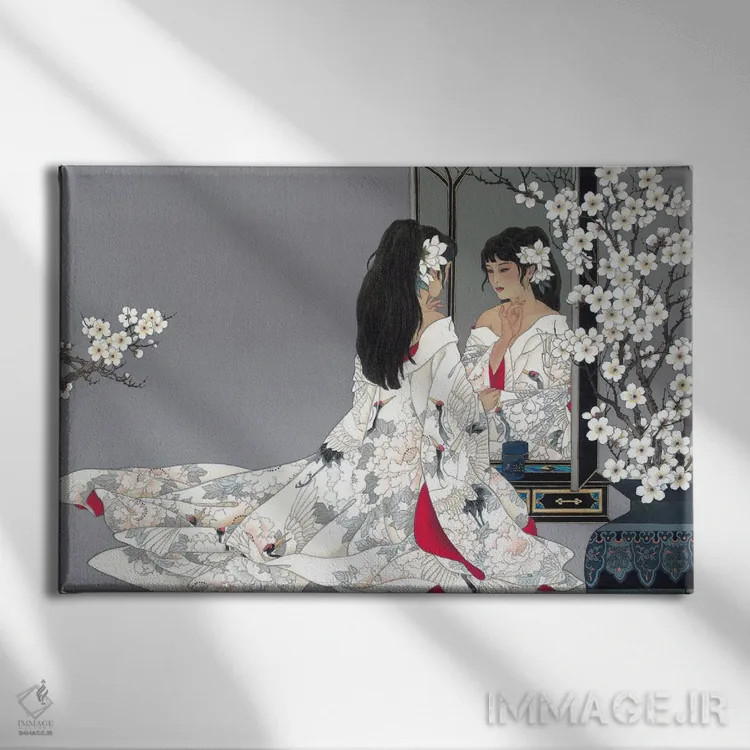 تابلو انعکاسها اثر کارولین آر یانگ - نمای روبهرو روی دیوار