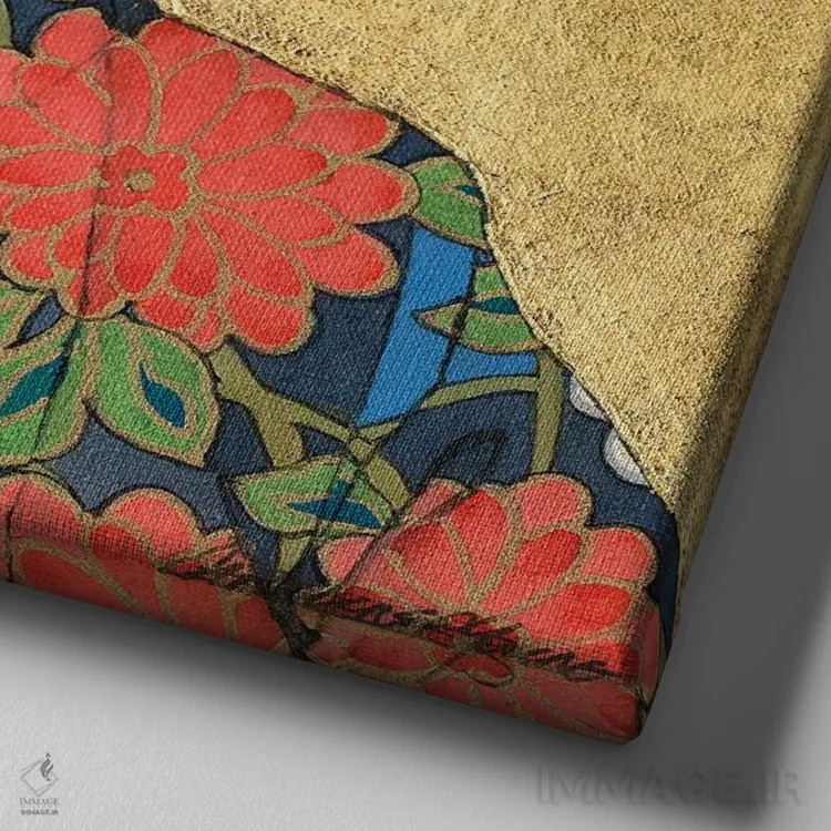 تابلو نوریکو (نام ژاپنی) اثر کارولین آر یانگ - نمای نزدیک بافت بوم