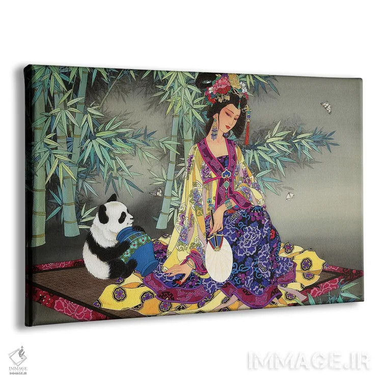 تابلو رازهای جنگل بامبو اثر کارولین آر یانگ - نمای پرسپکتیو محصول