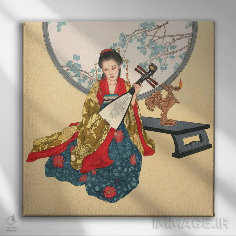 تابلو آهنگ عاشقانه اثر کارولین آر یانگ - نمای روبهرو روی دیوار