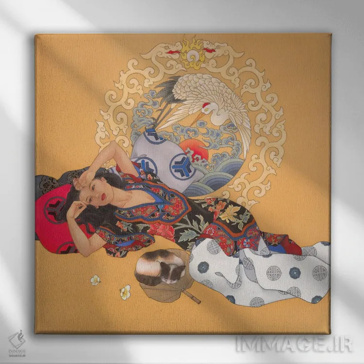 تابلو رویاپردازی برای فردا اثر کارولین آر یانگ - نمای روبهرو روی دیوار